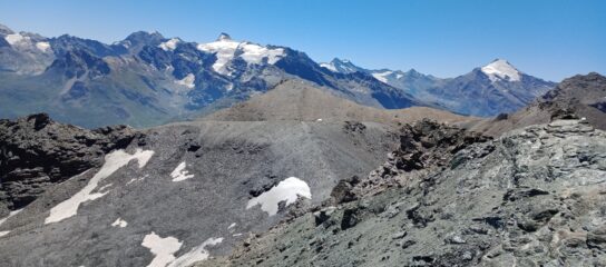 Dalla Pointe de Fours verso la Pointe Nord de Bezin