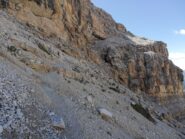 Tratto attrezzato per la cima