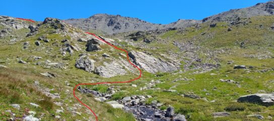 3- passare sulle placchette rocciose