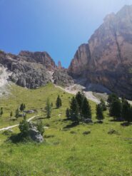 Canalone percorso dal sentiero 17b