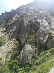 Attacco della via nel canaletto di sx 