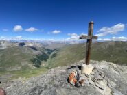 Dalla cima verso la valle di Les Fonts