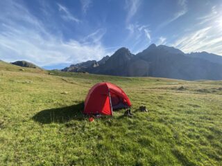 Il Gran Galibier dalla tenda