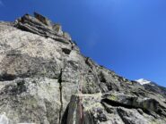 Le fessure in versante E della 4a torre