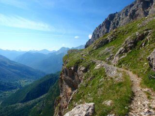 il tratto finale del sentiero per il Rifugio Stroppia