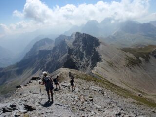 dalla cima discesa verso il Lago Reculaye