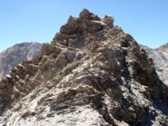 tratto impegnativo sulla cresta ovest