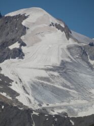 conciato anche il ghiacciaio di Tignes