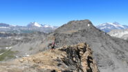 ultima cresta che punta alla cima ciclistica Point Pers Nord 3317mt