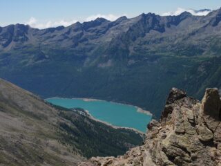 Il Lago di Ceresole ,dalla cima
