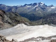 il ghiacciaio del Taou Blanc e il Gran Paradiso