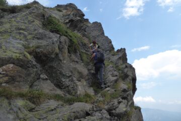 Passaggio su roccia