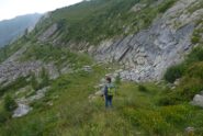 Scendendo alla cava di lose