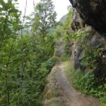 Il tratto in piano sopra la condotta dell'acqua