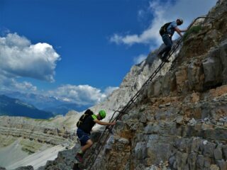 Facili tratti con scalette.