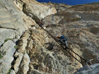 Sulla ferrata Castiglioni