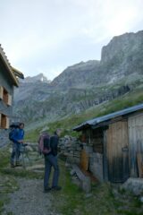 Andrea e Sandro in partenza dal rifugio