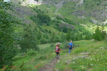 Si scende verso la strada di Malciaussia