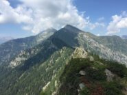 Vista verso nord dall' inizio della 