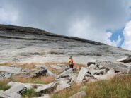 Prime placche sulla cresta Est