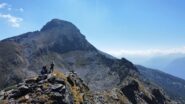 La cresta da percorrere vista dalla Becca di Roisan