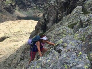 Lasciato il lago si cerca la traccia del 232A