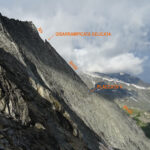 La cresta vista dal colletto di discesa