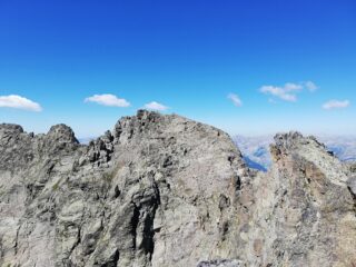 Dalla cima verso la testa dell'Ubac