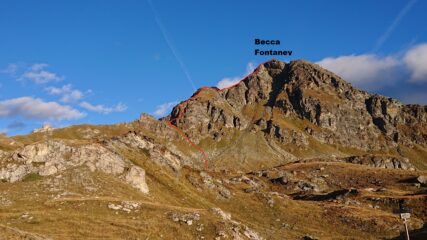 Inizio cresta dal colle del Salvé