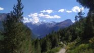 Tornando a Gimillan con il Gran Paradiso di fronte