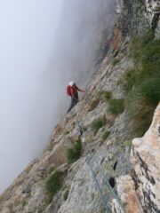 Luciano  verso il termine del traverso di 60 metri