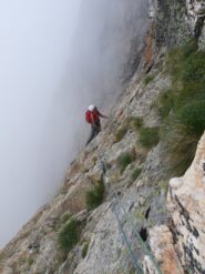 Luciano  verso il termine del traverso di 60 metri