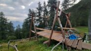 La teleferica costruita dal bravissimo gestore Marco 
