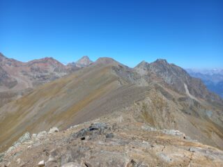 Vista dalla Gian Vert verso la Punta Laval