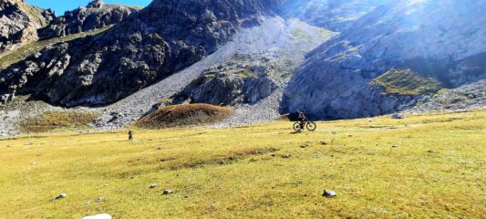 Tratti ciclabili sotto il col de Clausis