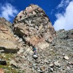 Canale di salita a sinistra canale di discesa a destra 