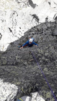 Anto in azione sul muro..