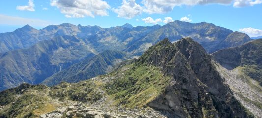 la bastionata del serange dalla vetta