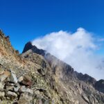 Paganini ed Argentera che fuma dal passo della forchetta 