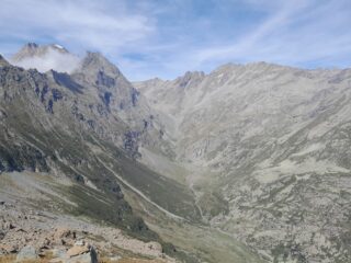 L'alta Valle di Sea e a sx la Ciamarella, visti salendo.
