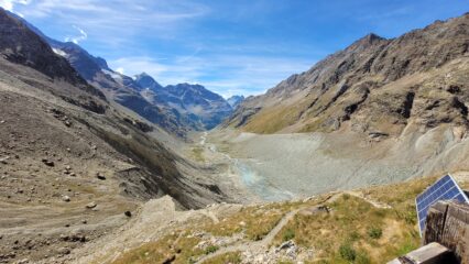 Vista della valle percorsa dal rifugio