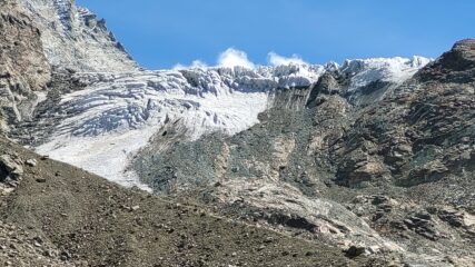 Ghiacciaio des grandes murailles (via di salita al Dent d'Herens)