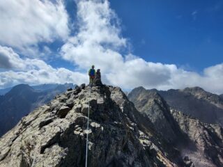 Giorgio sulla cima Nord , la sud sullo sfondo