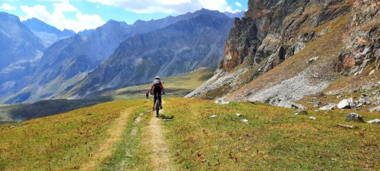 Sui prati nella parte centrale