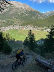 Ultima serie di tornantini vista Cogne 