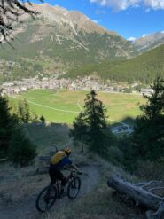 Ultima serie di tornantini vista Cogne 