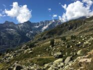 Testata della Valgrande con i residui dei ghiacciai