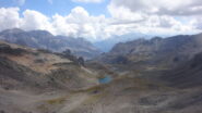 Uno sguardo verso l'Italia geografica dalla Roche du Chardonnet