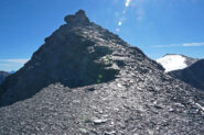 in cresta arrivando alla cima di 3441mt