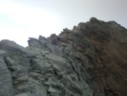 la via di salita dal colle alla vetta